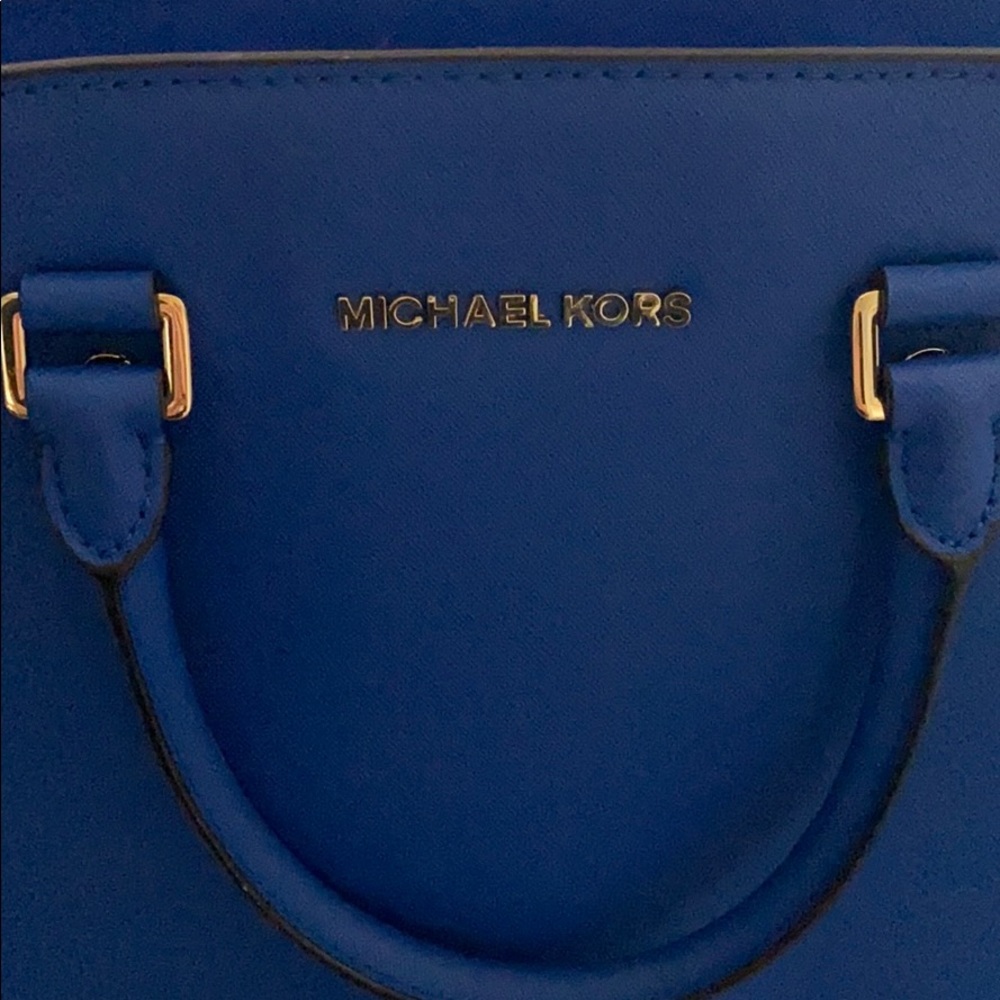 Electric blue hang bag - Picture 1 of 4